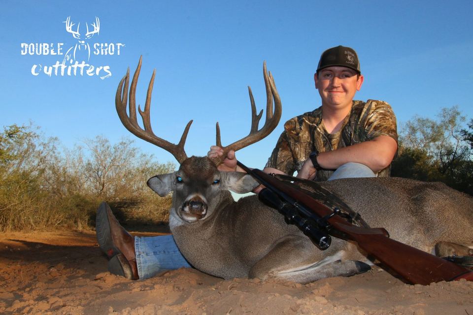 Whitetail taken by a Double Shot client in South Texas