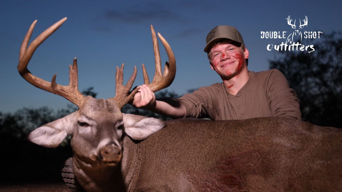 Whitetail taken by a Double Shot client in South Texas